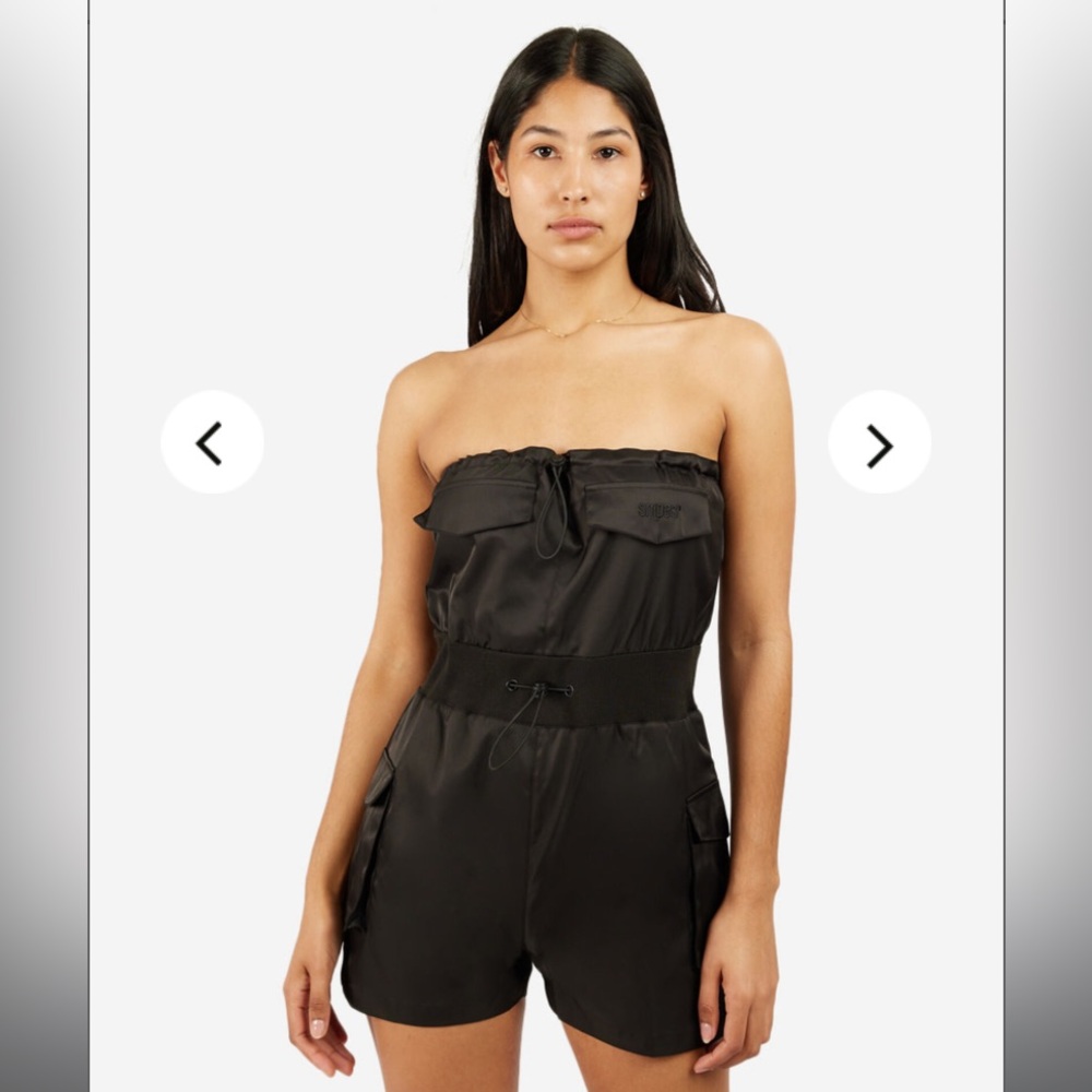 Snipes Women’s Nylon Black Cargo Romper